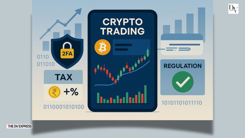 India crypto trading regulations and tax compliance visualization